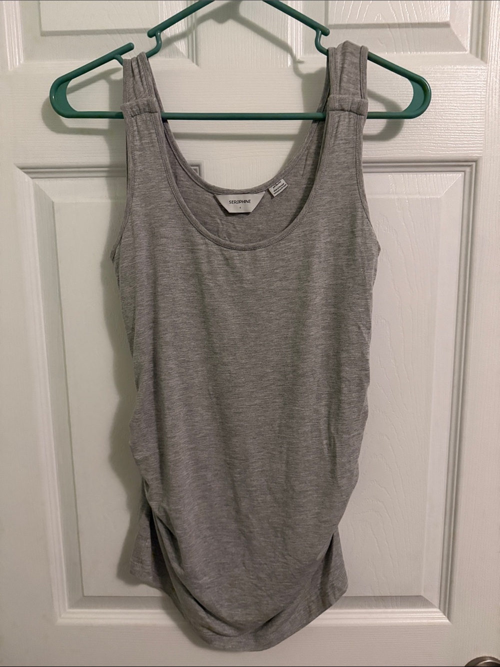 Seraphine Grey Sleeveless Maternity and Nursing Tank Top